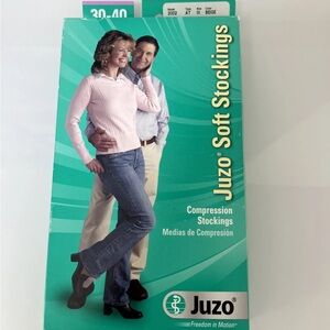 Juzo Soft 2002 Pantyhose, Open Toe, 30-40mmhg Size: III (Beige) Compression NIB